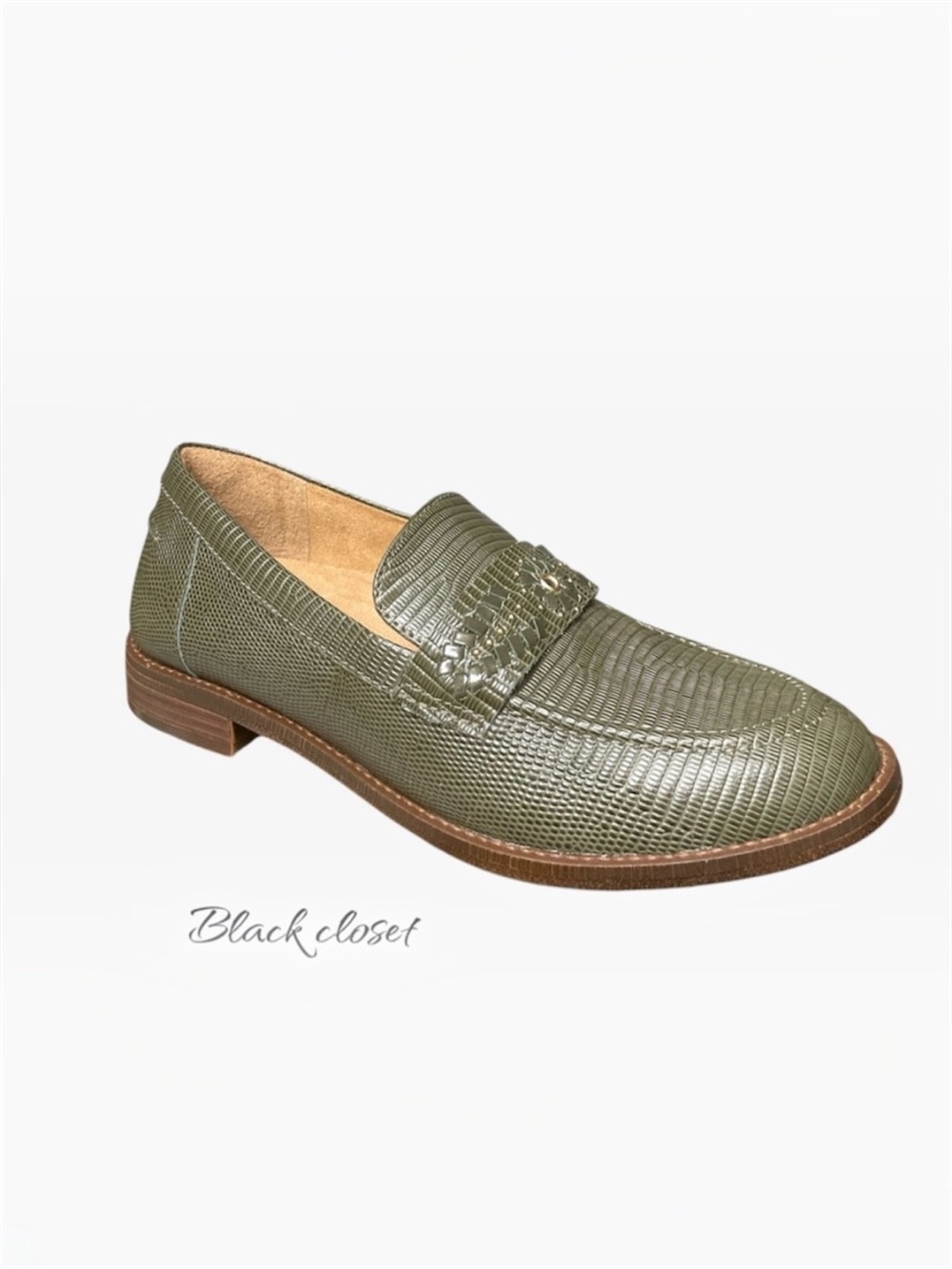 BRIOSO Olive Green Loafers woman shoes